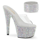 BEJEWELED-712MS Glitter Slide High Heel