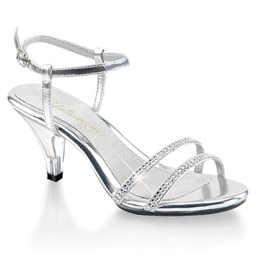 BELLE-316 Clear & Gold Ankle Sandal