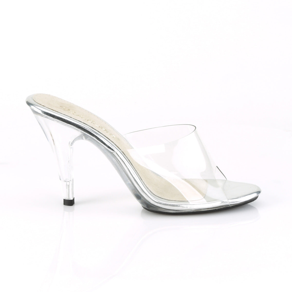 CARESS-401 Clear Slide Heel Clear Multi view 2