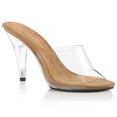 CARESS-401 Clear Stiletto Mules