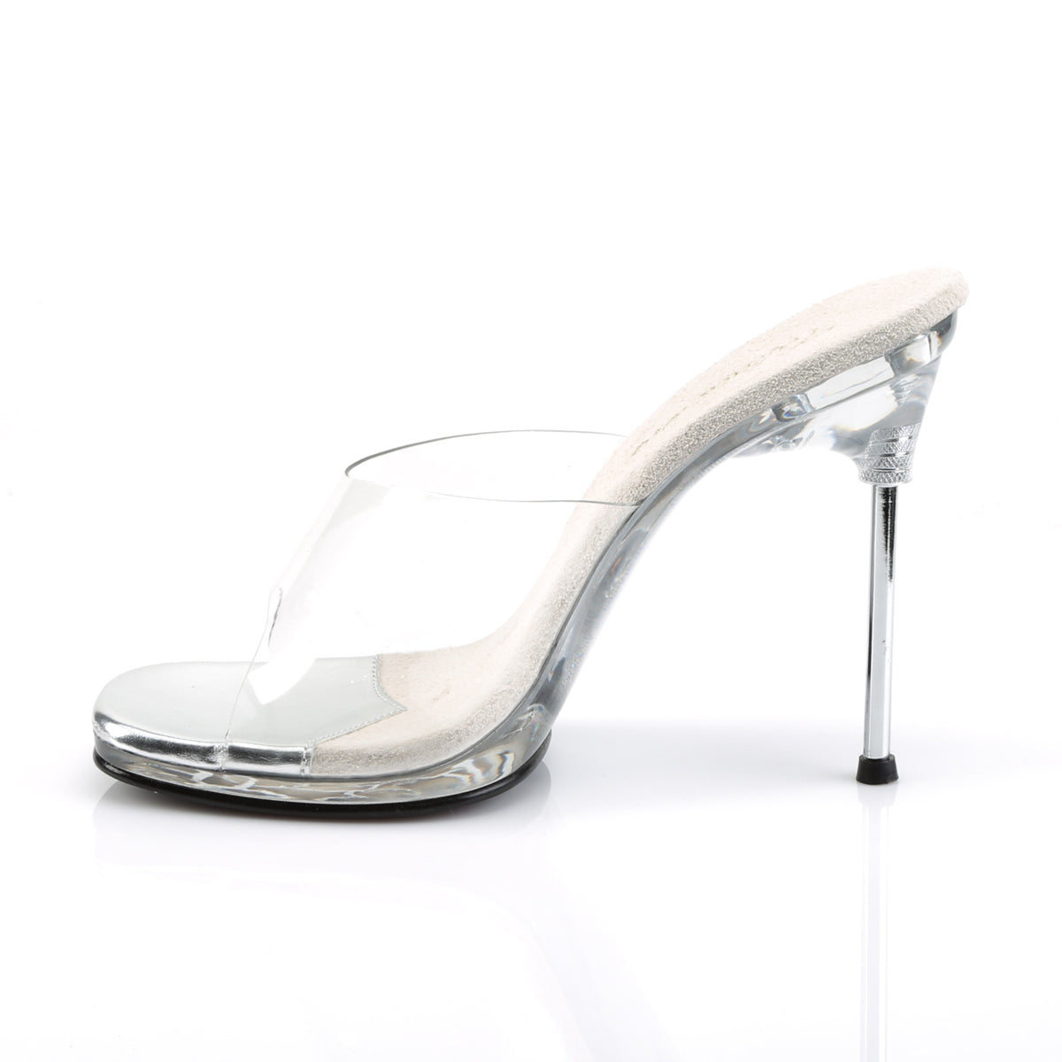 CHIC-01 Clear Slide High Heel Clear Multi view 4