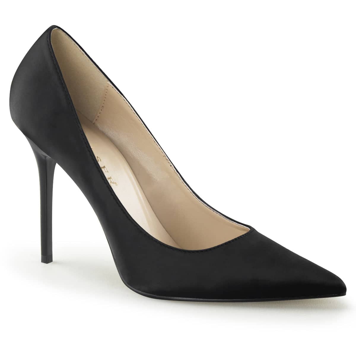 CLASSIQUE-20 Black Court High Heel