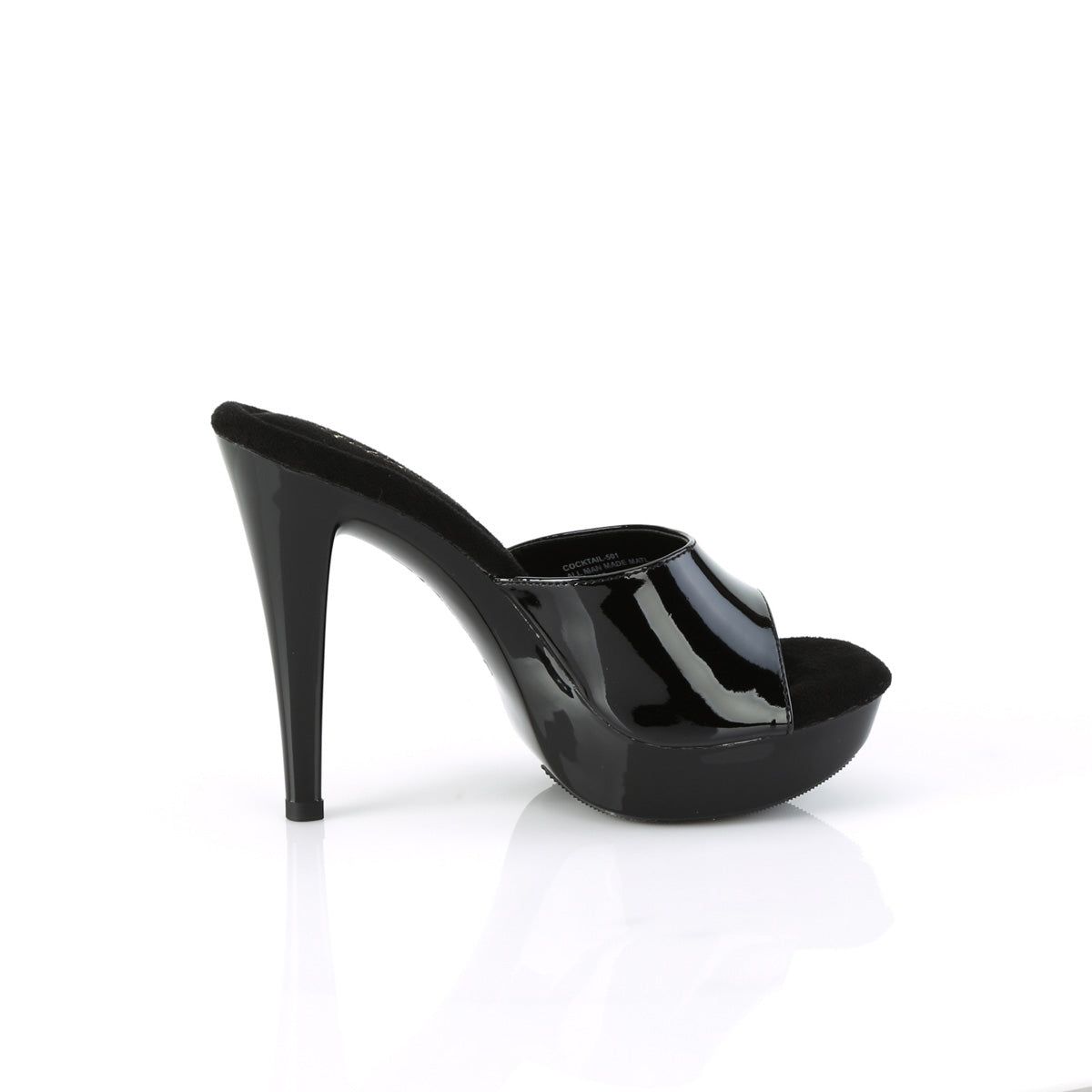 COCKTAIL-501 Black Slide High Heel Black Multi view 2