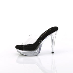 COCKTAIL-501 Black Slide High Heel Clear Multi view 4