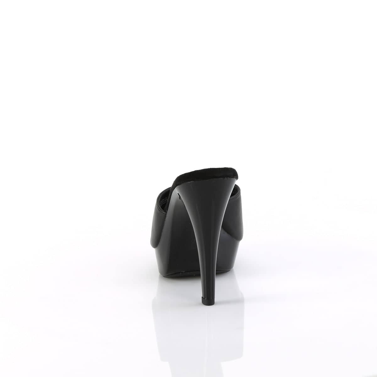 COCKTAIL-501L Black Heeled Mules