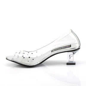 CRYSTAL-100 Clear Peep Toe Heel