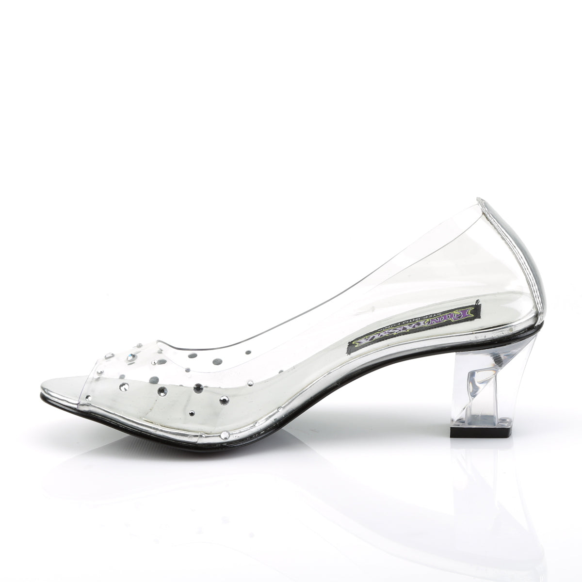 CRYSTAL-100 Clear Peep Toe Heel  Multi view 4