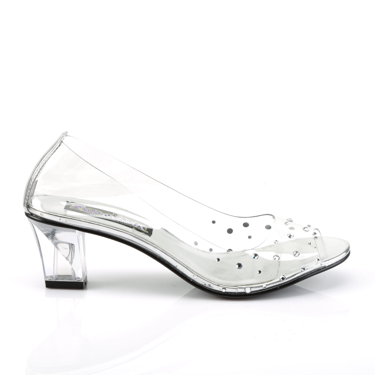 CRYSTAL-100 Clear Peep Toe Heel  Multi view 2