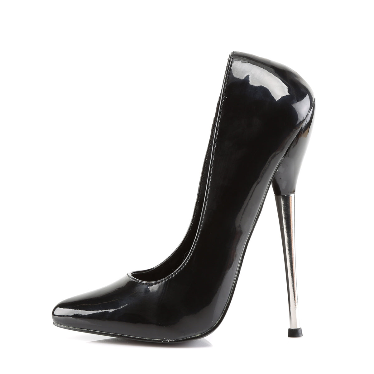 DAGGER-01 Black Patent Pump High Heel Black Multi view 4