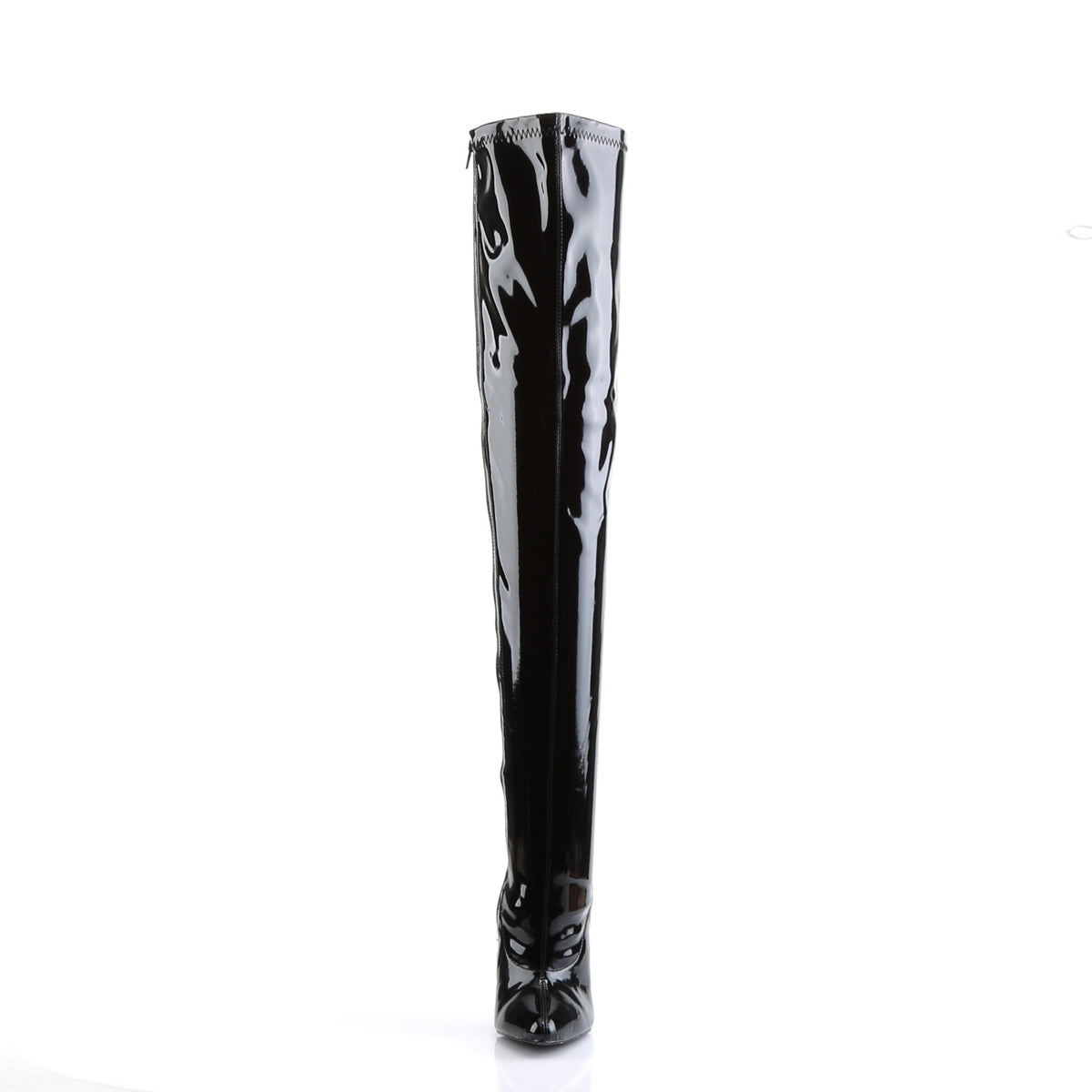 DAGGER-3000 Black Patent Thigh High Boots Black Multi view 5