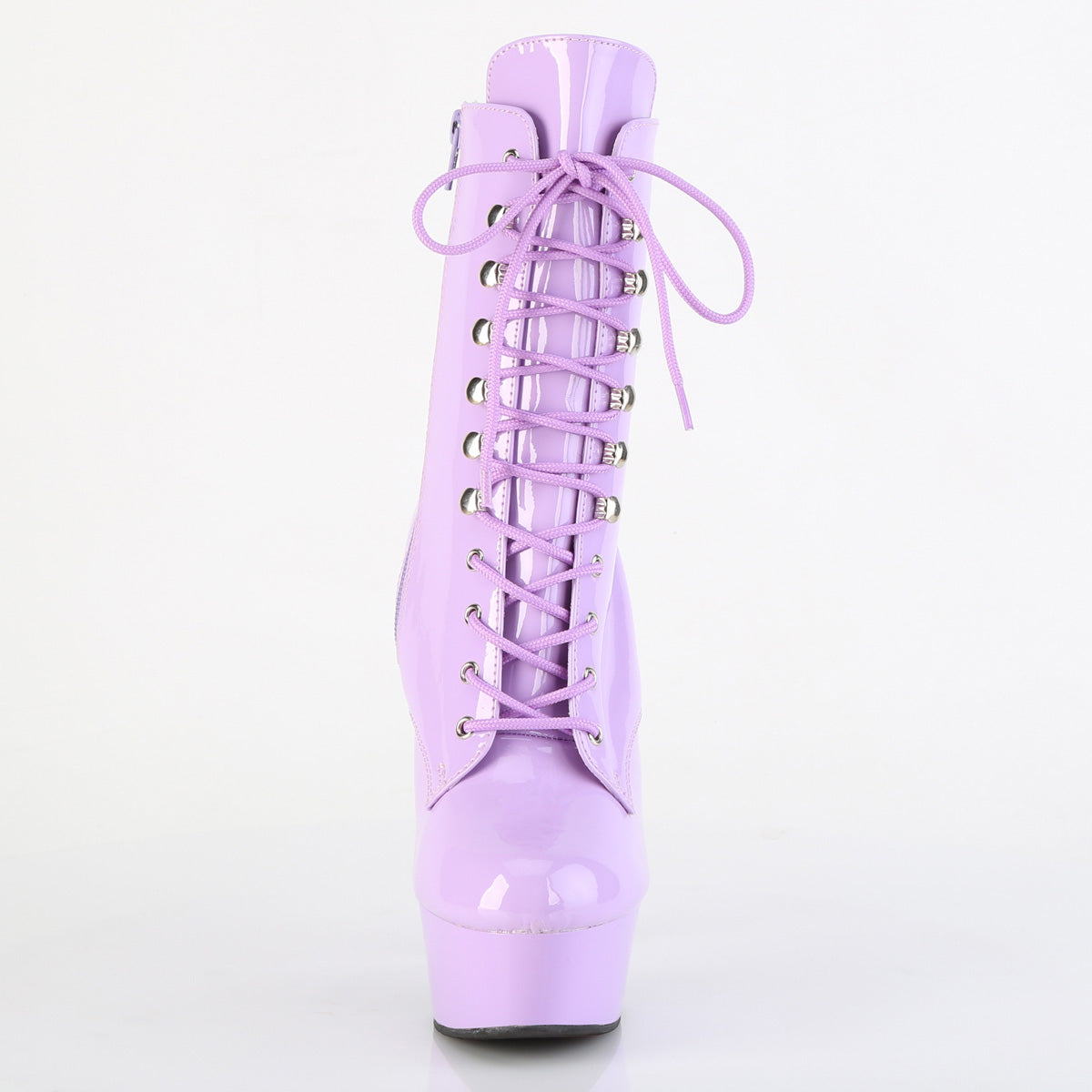 DELIGHT-1020 Lavender Platform Ankle Boots