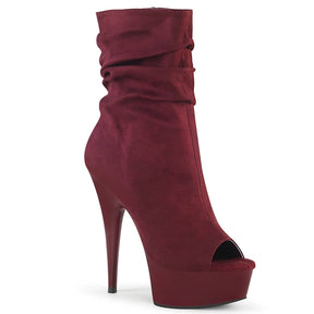 DELIGHT-1031 Calf High Peep Toe Boots