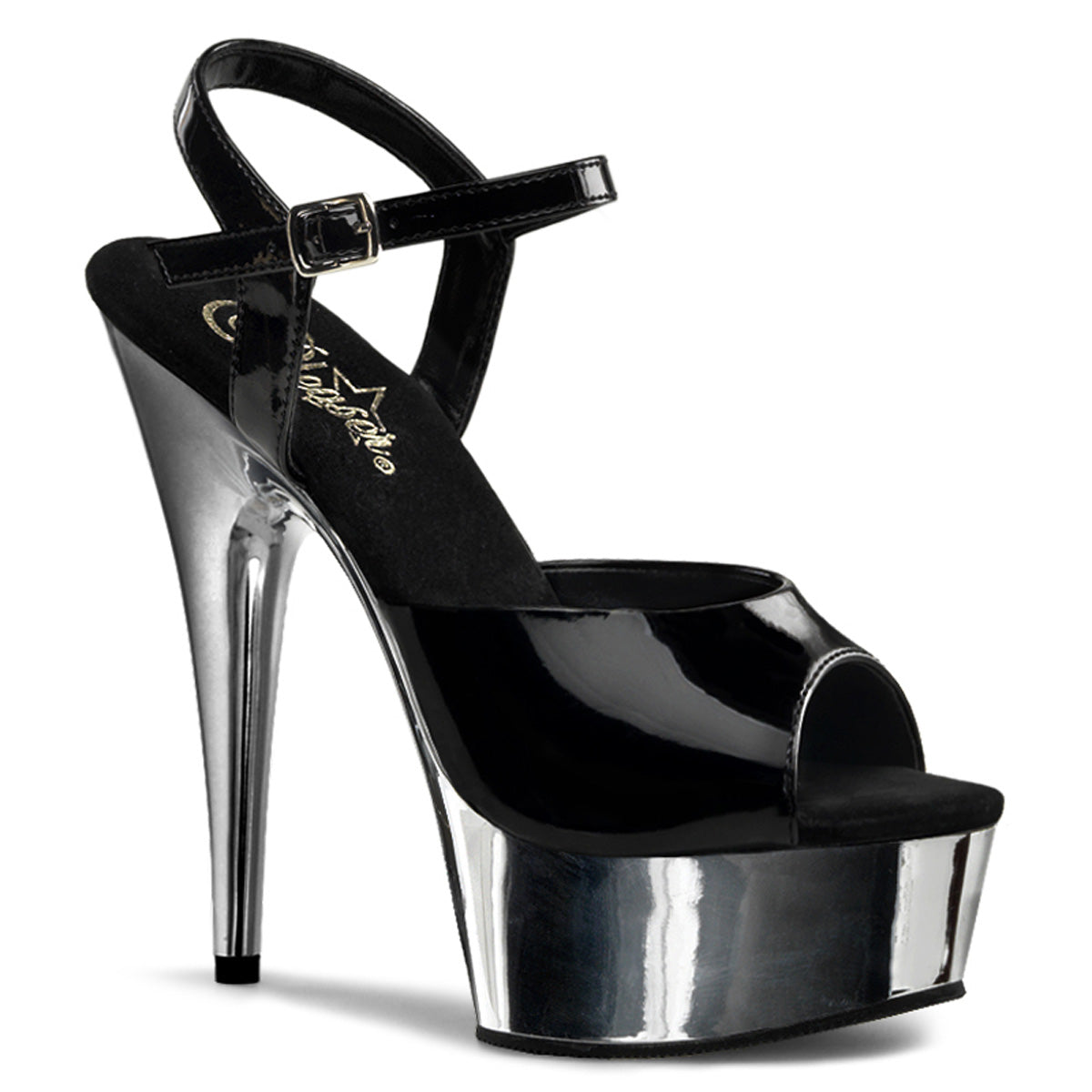 DELIGHT-609 Ankle Peep Toe High Heel