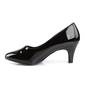 DIVINE-420 Black Patent Court Heel Black Multi view 4