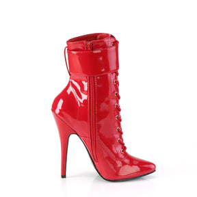 DOMINA-1023 Black Patent Ankle Boots Red Multi view 2