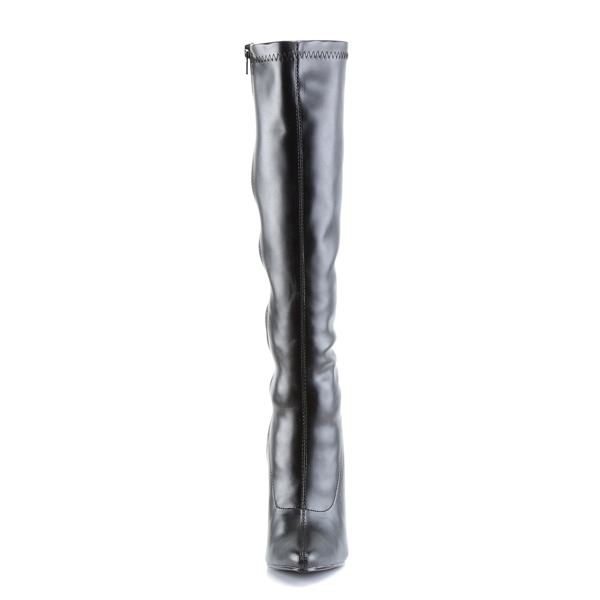 DOMINA-2000 Black Faux Leather Knee High Boots Black Multi view 5