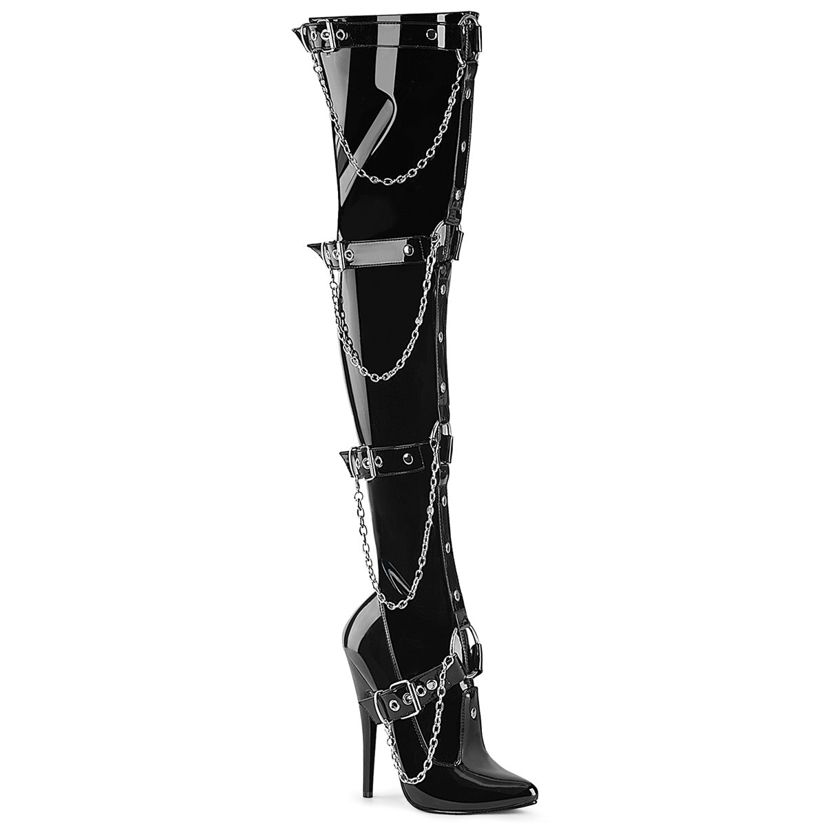 DOMINA-3027 Thigh High Fetish Boots