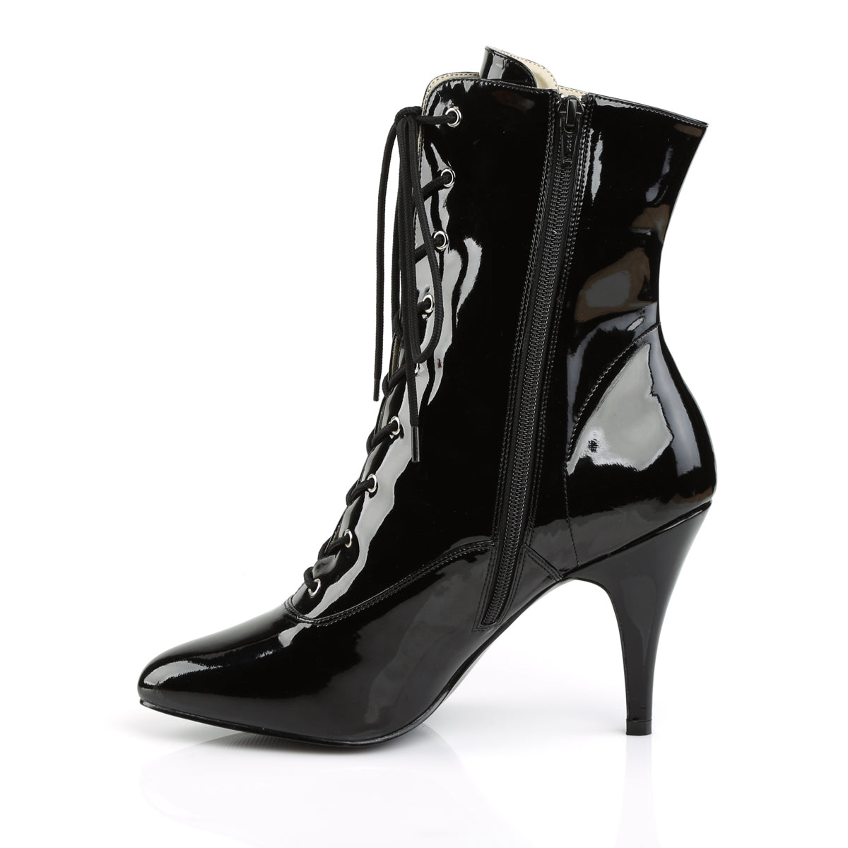 DREAM-1020 Black Patent Ankle Boots Black Multi view 4