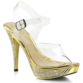 ELEGANT-408 Ankle Peep Toe High Heel