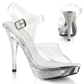 ELEGANT-408 Ankle Peep Toe High Heel