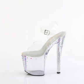 ENCHANT-708RS-02 Rhinestone Studded Ankle Strap Sandal