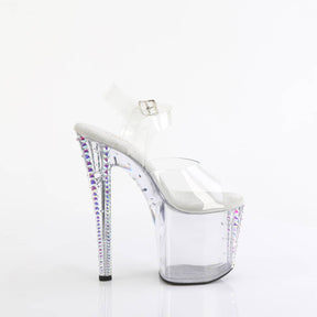 ENCHANT-708RS-02 Rhinestone Studded Ankle Strap Sandal