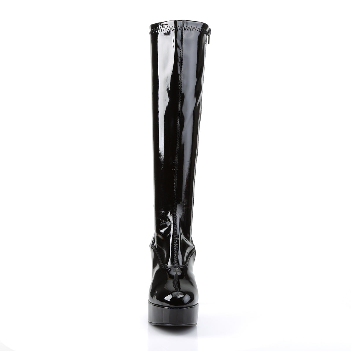 EXOTICA-2000 Black Patent Knee High Boots Black Multi view 5