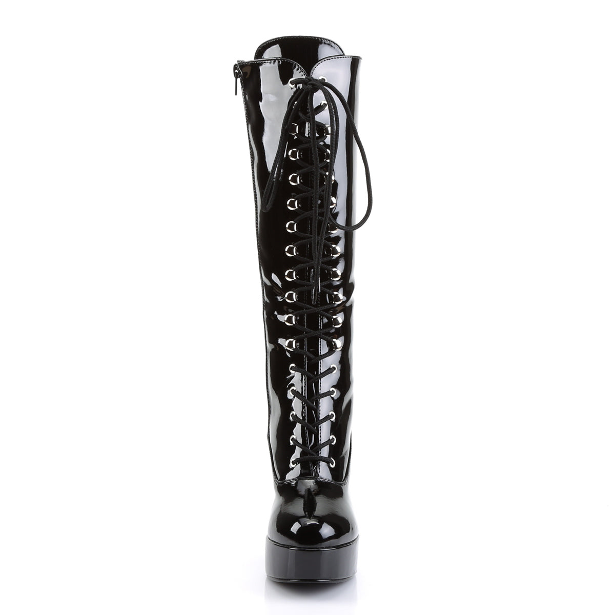 EXOTICA-2020 Black Patent Knee High Boots Black Multi view 5