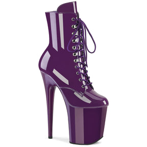 FLAMINGO-1020 Purple Platform Ankle Boots