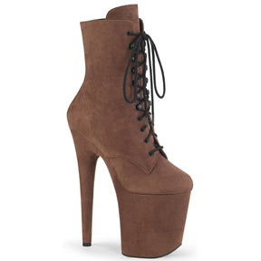 FLAMINGO-1020FS Suede 8 Inch Heel Boots