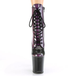 FLAMINGO-1020SHG Purple & Green Calf High Boots Black Multi view 5