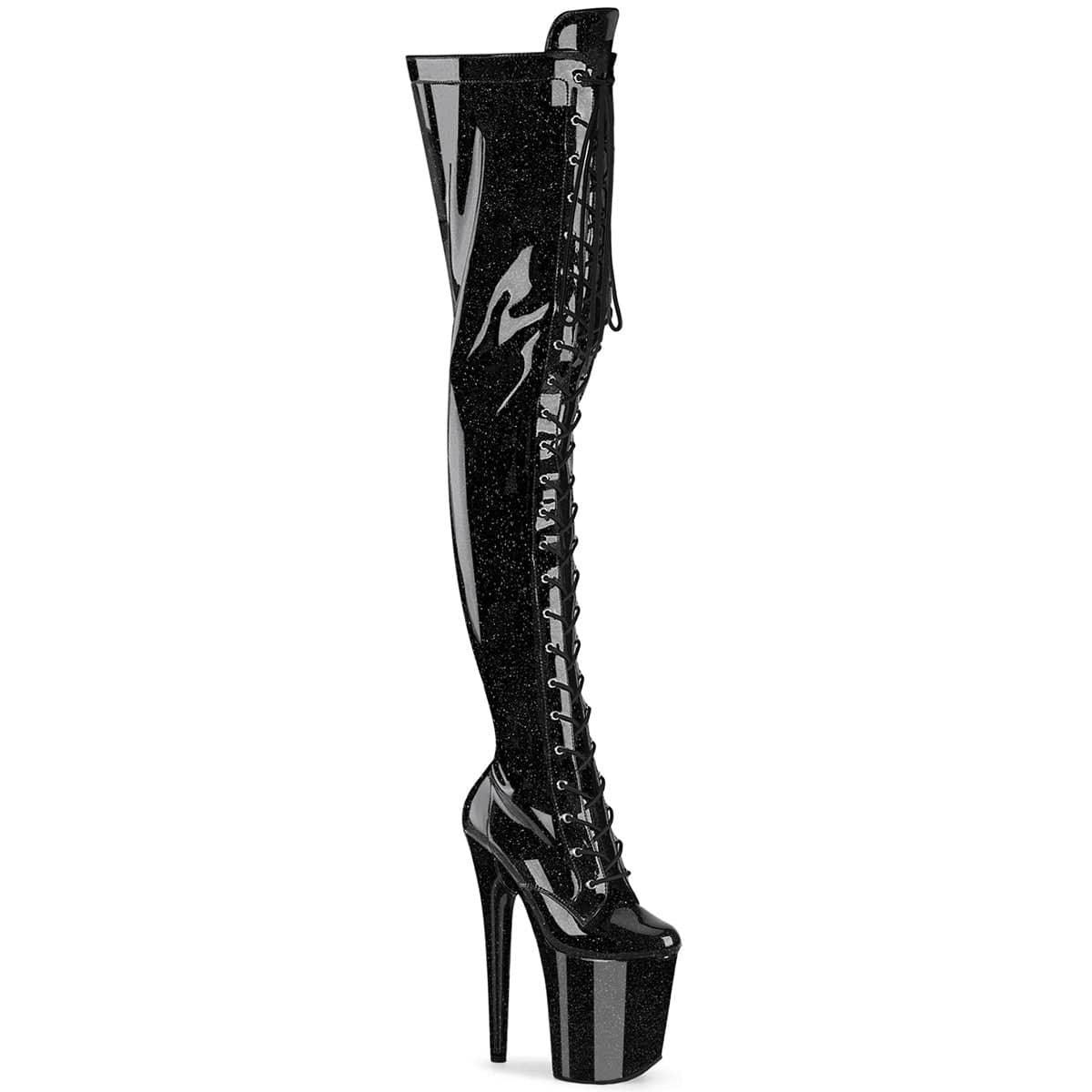 FLAMINGO-3020GP Lace-Up Stretch Thigh Boot