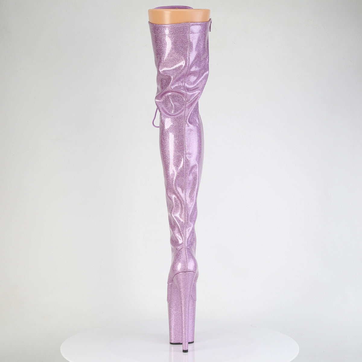 FLAMINGO-3020GP Lace-Up Stretch Thigh Boot Purple Multi view 3