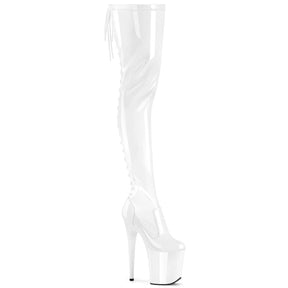 FLAMINGO-3850 Lace-Up Back Stretch Thigh Boot