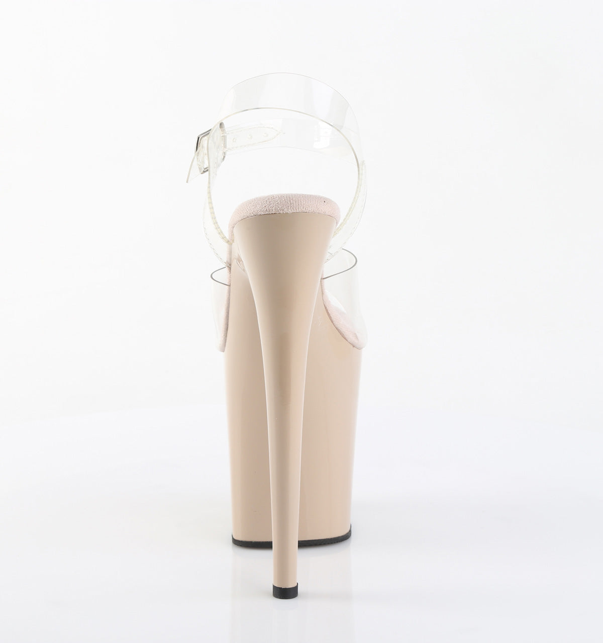 FLAMINGO-808 Nude Platform Sandals Nude & Clear Multi view 3