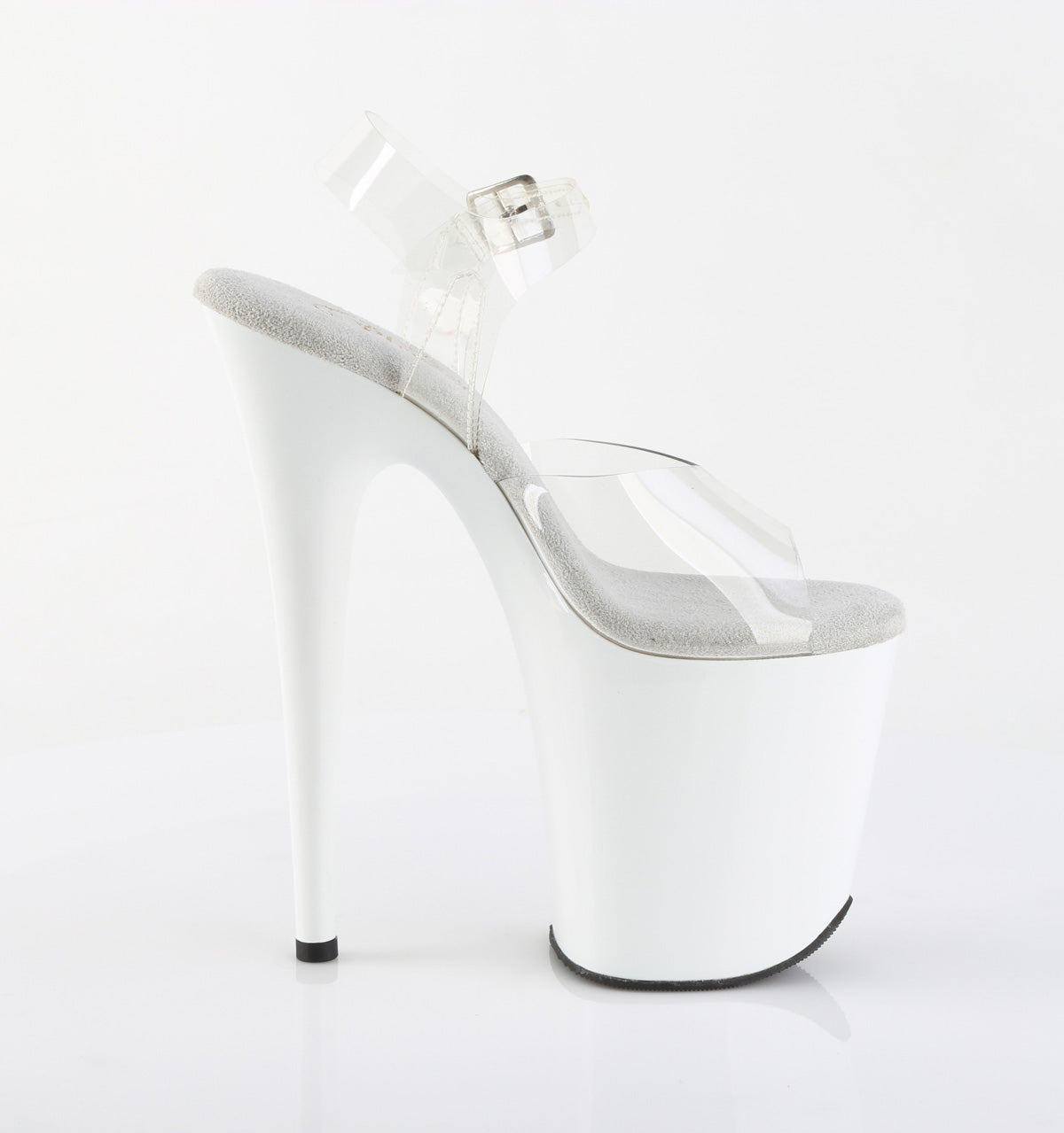 FLAMINGO-808 White & Clear Platform Sandals