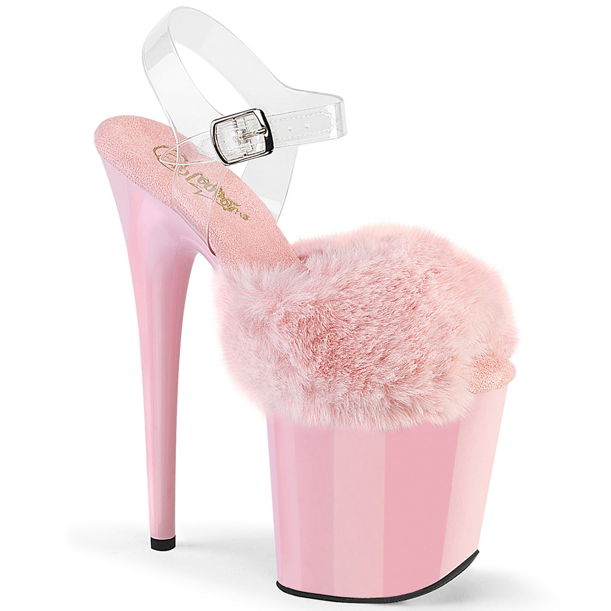 FLAMINGO-808FUR Fur Platform Sandals