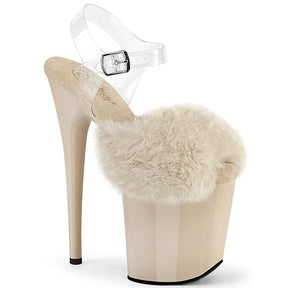 FLAMINGO-808FUR Fur Platform Sandals