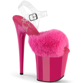 FLAMINGO-808FUR Fur Platform Sandals