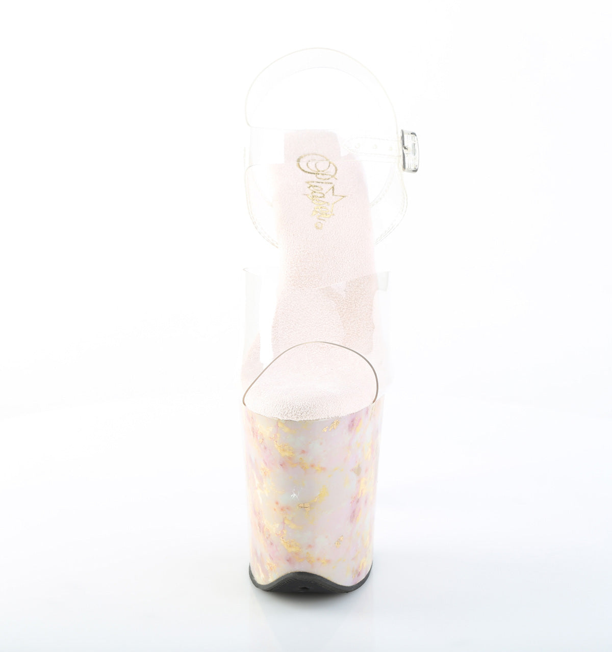 FLAMINGO-808MB Gold Marble Platform Sandal