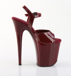 FLAMINGO-809 Burgundy Platform Sandals