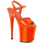 FLAMINGO-809 Orange Platform Sandals