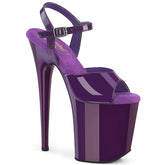 FLAMINGO-809 Purple Platform Sandals