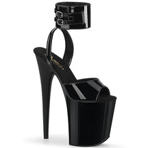 FLAMINGO-891 Black Ankle Peep Toe High Heel