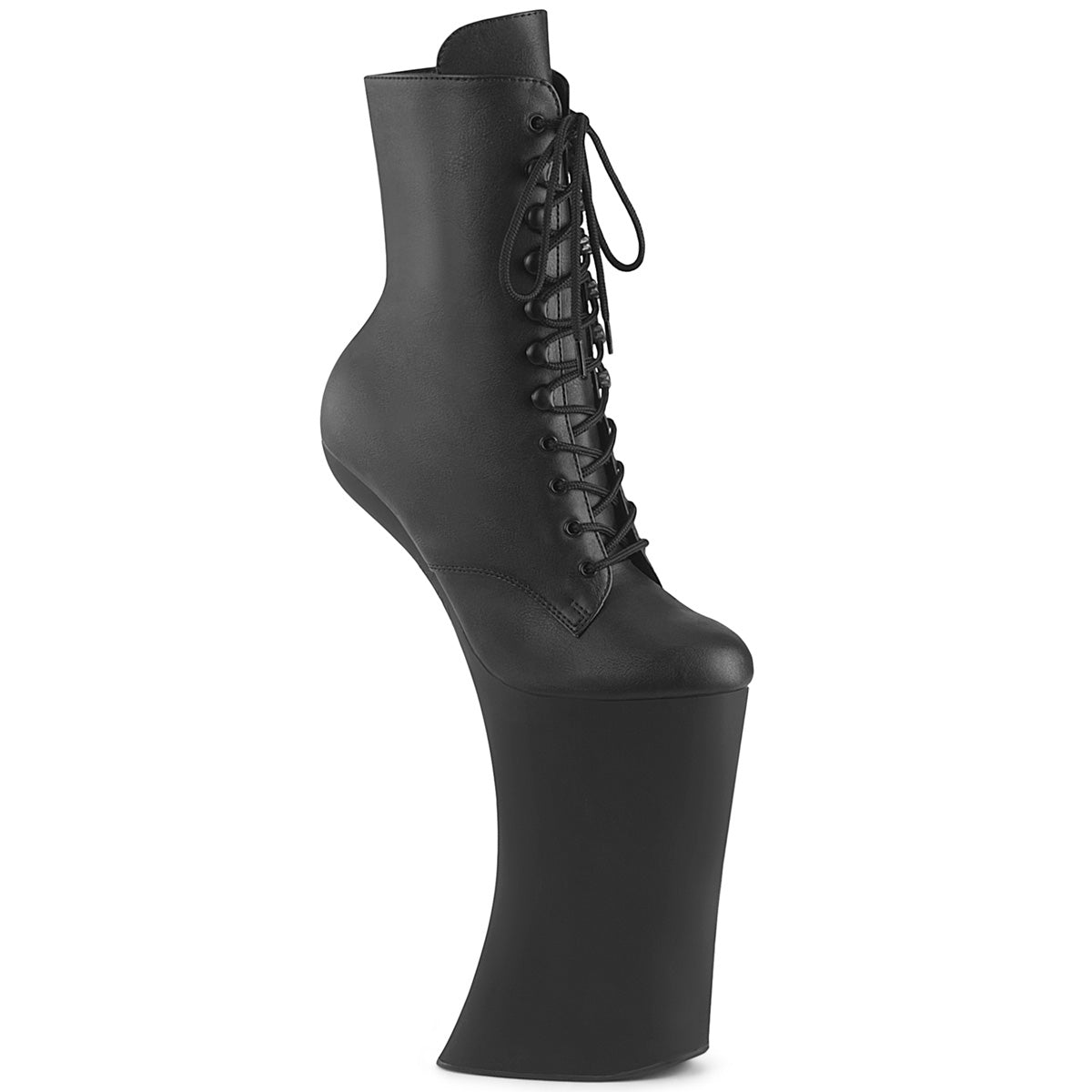 FORBIDDEN-1020 Heeless Platform Ankle Boots