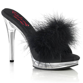 GLORY-501F-8 Black Slide High Heel