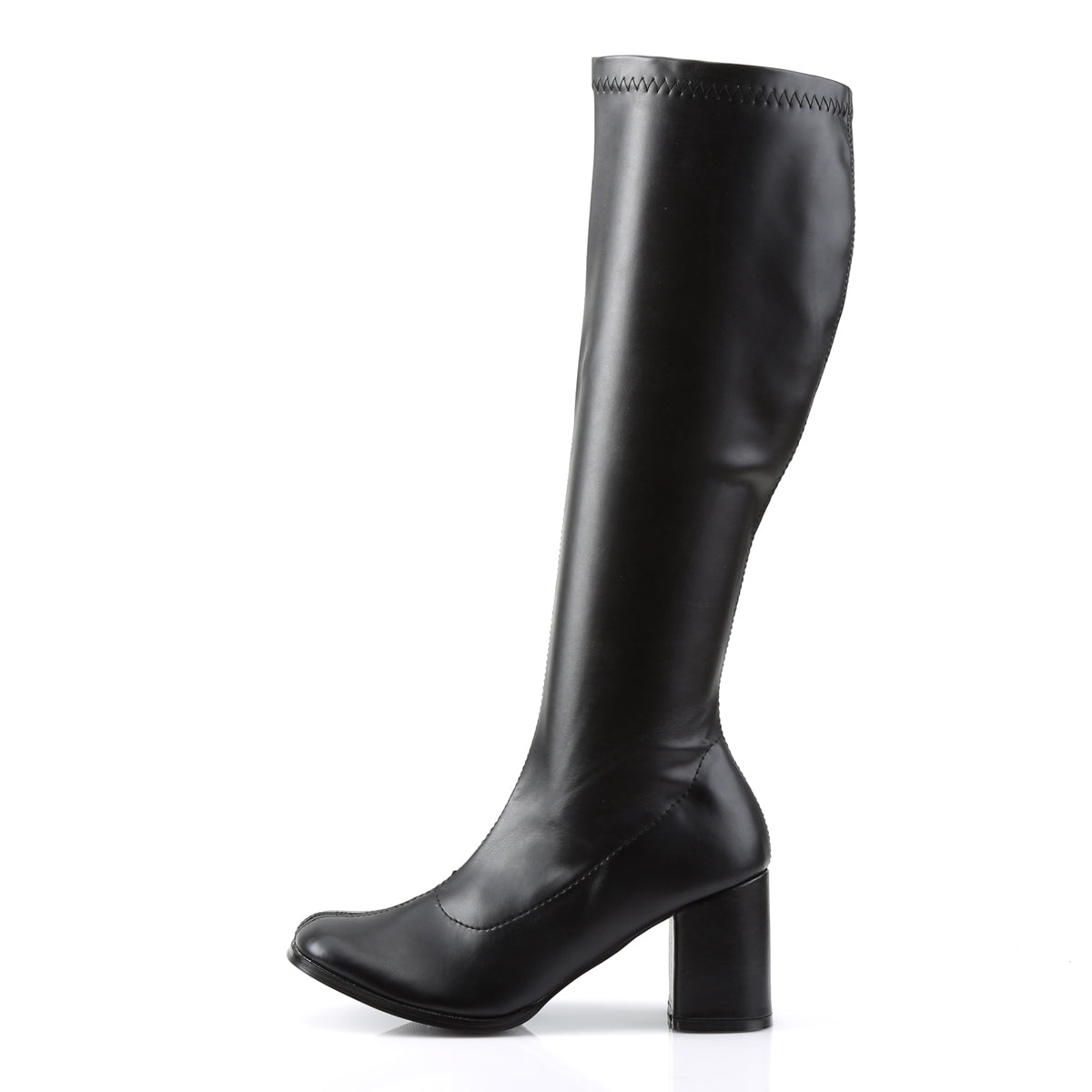 GOGO-300 Black Matte Knee High Boots Black Multi view 4