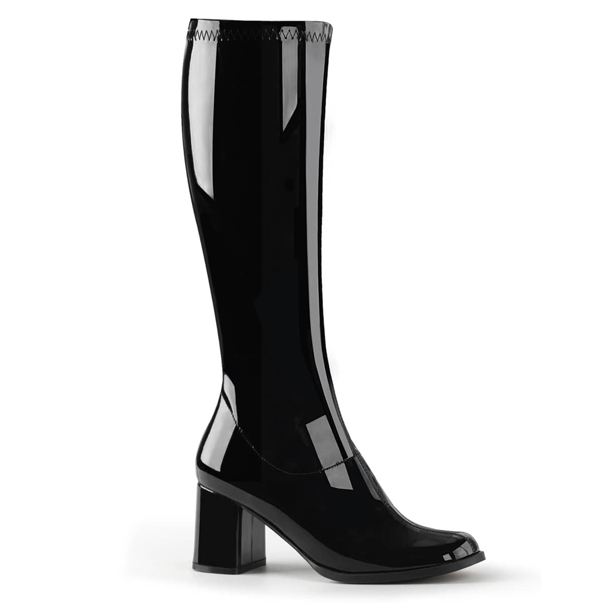 GOGO-300 Black Knee High Boots