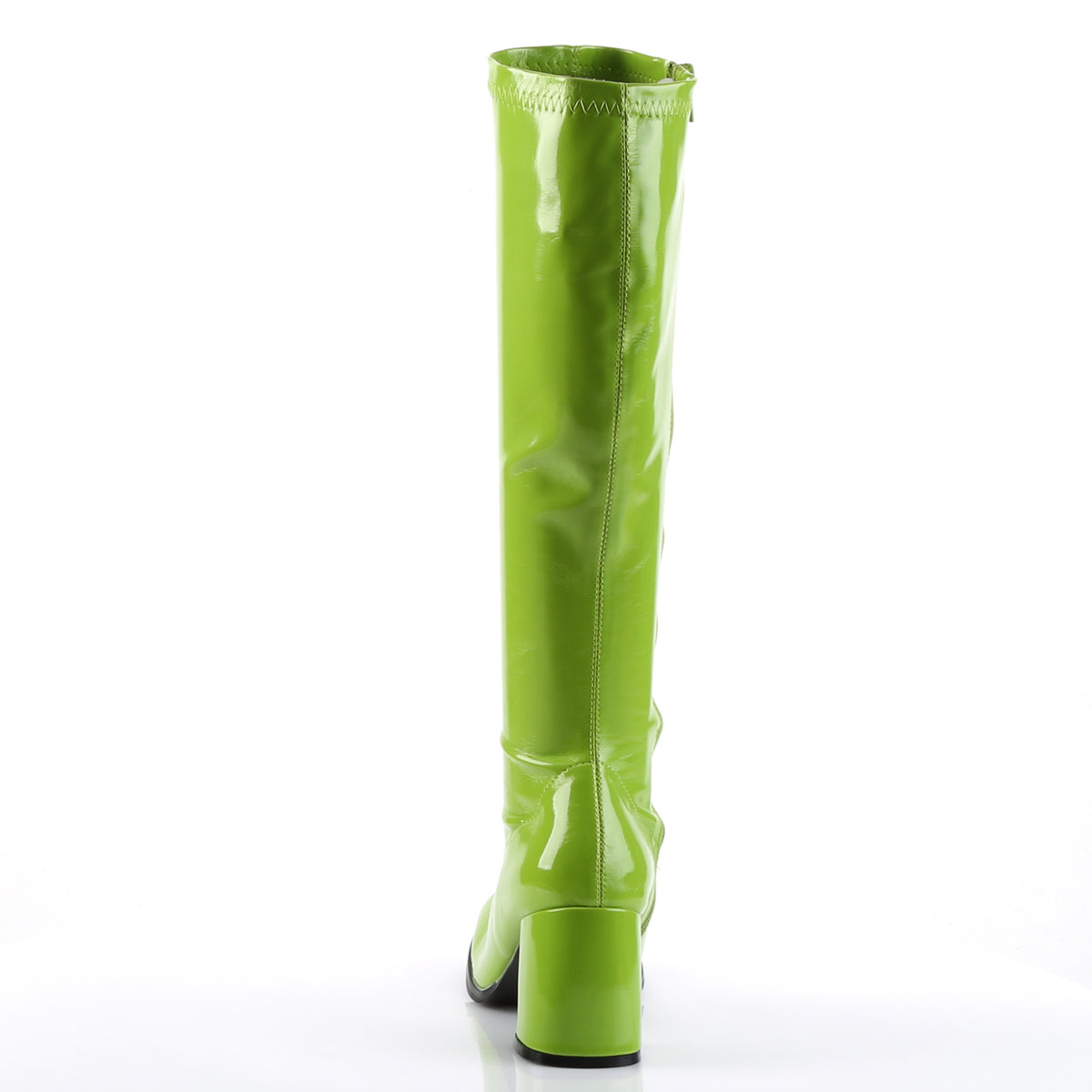 GOGO-300 Green Patent Knee High Boots Green Multi view 3