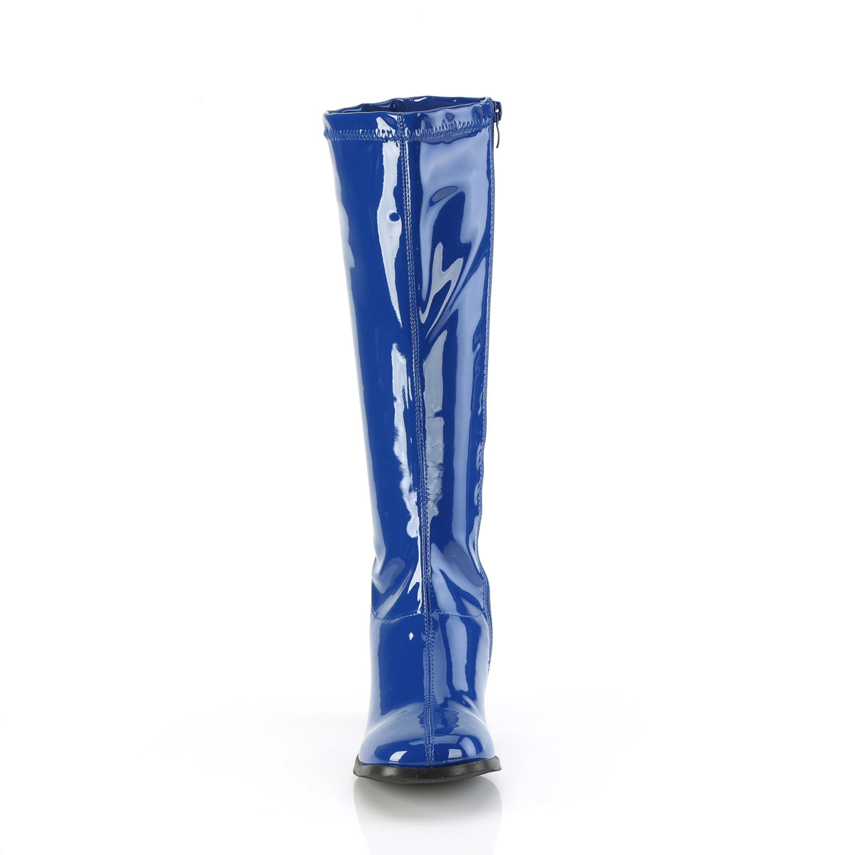 GOGO-300 Blue Patent Knee High Boots Blue Multi view 5